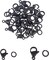 40pcs Black Lobster Claw Clasps with Jump Ring Stainless Steel Necklace Fasteners Hook Set End Chain Clasp Kits Metal Jewelry Clasps for DIY Bracelet Necklace Jewelry Making
